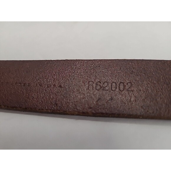 Cole Haan Womens Brown Leather Belt Size Large Made in USA Minimalist Preppy - Picture 6 of 8